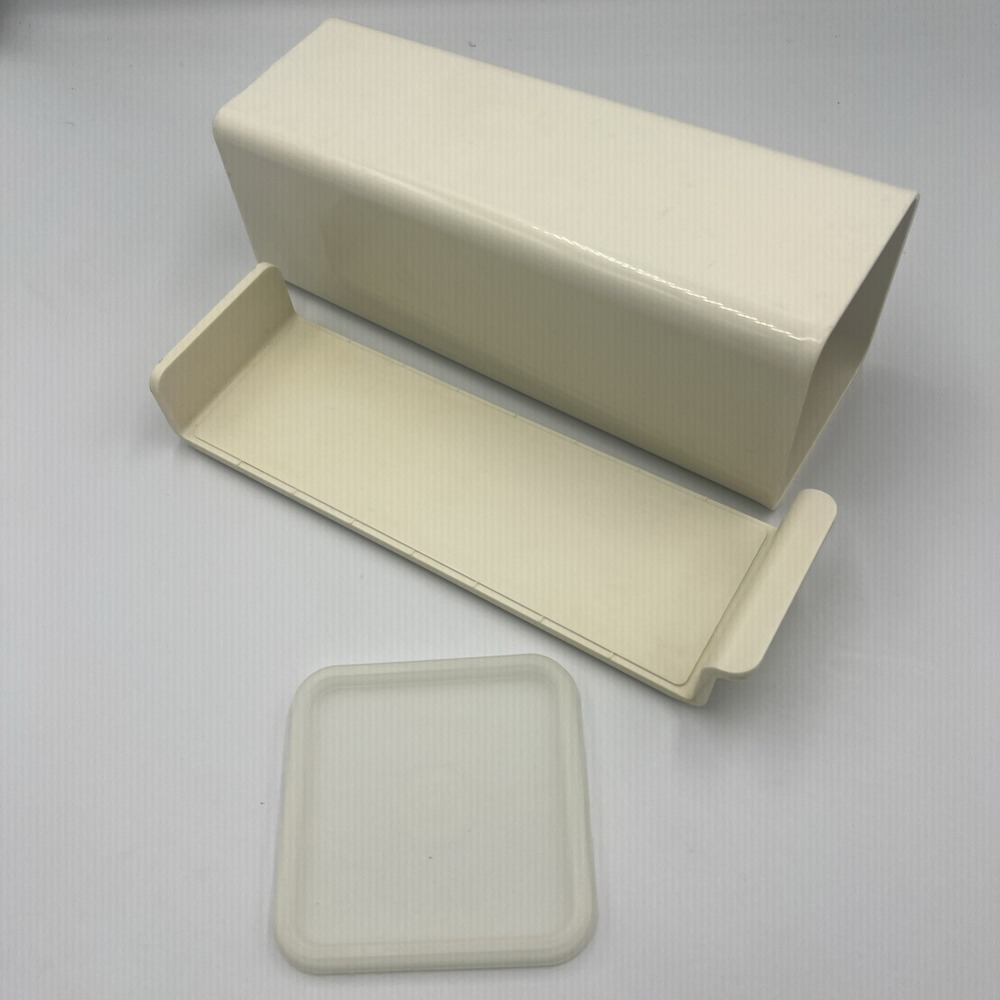 Vintage Tupperware Cheese / Velveeta / Block  Storage Keeper, Tray & Lid 1696